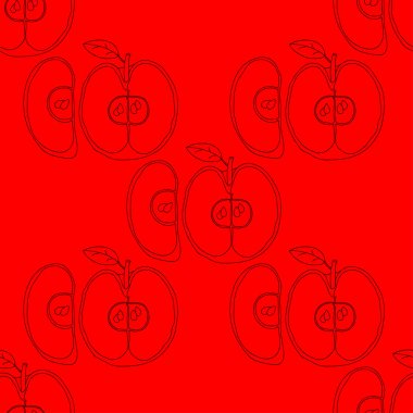 sorunsuz geçmiş ile elma. 