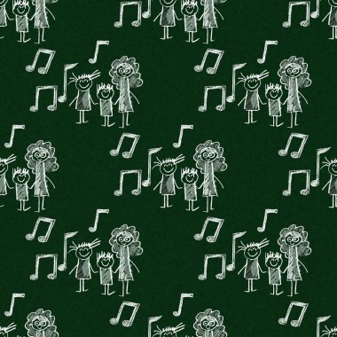 Mutlu çocuklar ile renkli resim