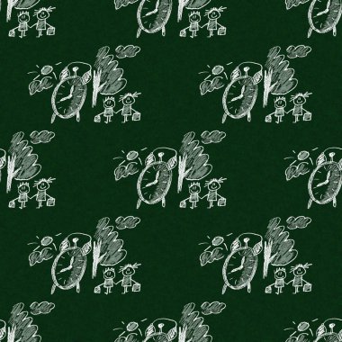 Mutlu çocuklar ile renkli resim