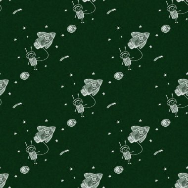 Roket ile mutlu çocuk