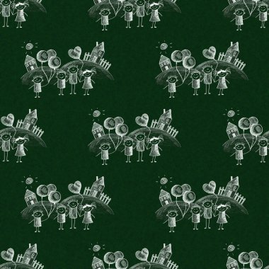 Öğretmen ile mutlu çocuklar.