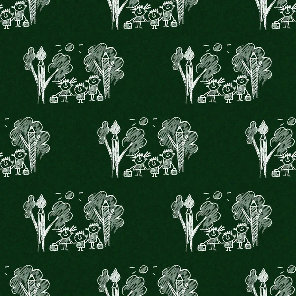 Mutlu çocuklar ile renkli resim