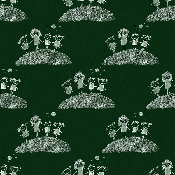 Mutlu çocuklar ile renkli resim