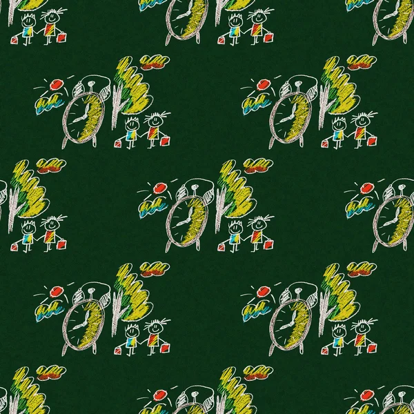 Mutlu çocuklar ile renkli resim