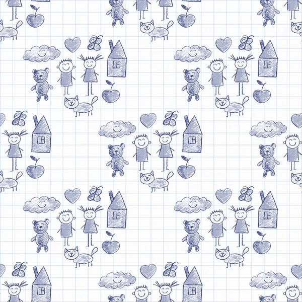 Çizim tarzı resimler renkli dizi çocuklar