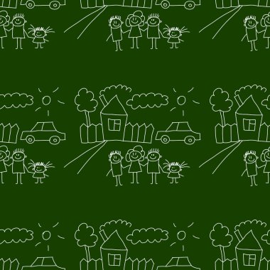 Yazı tahtası. Okul. Sorunsuz vektör desen