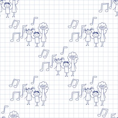 Kesintisiz renkli vektör desen. 