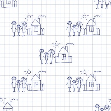 Kesintisiz renkli vektör desen. 