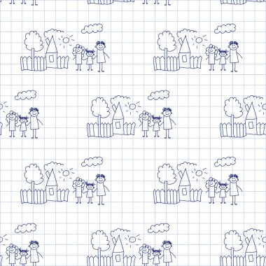 Kesintisiz renkli vektör desen. 