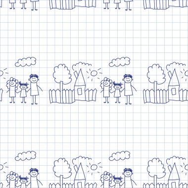 Kesintisiz renkli vektör desen. 