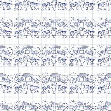 Kesintisiz renkli vektör desen. 