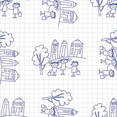 Kesintisiz renkli vektör desen. 