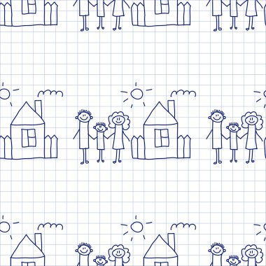 Kesintisiz renkli vektör desen. 