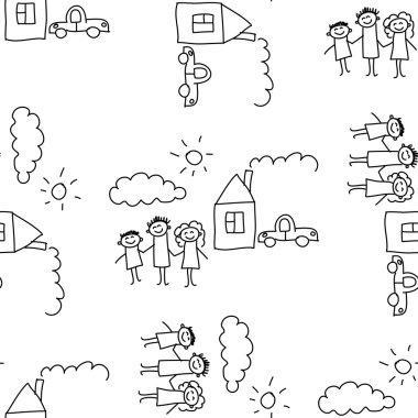 Kesintisiz renkli vektör desen.