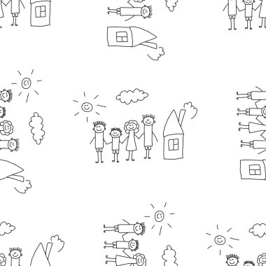 Kesintisiz renkli vektör desen.