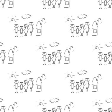 Kesintisiz renkli vektör desen.