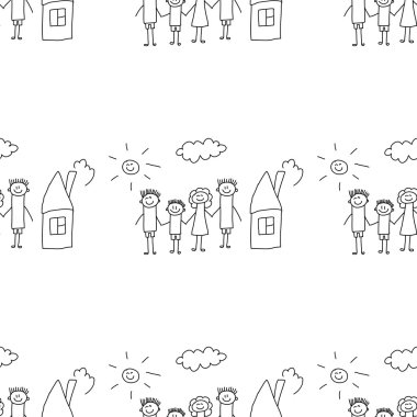 Kesintisiz renkli vektör desen.