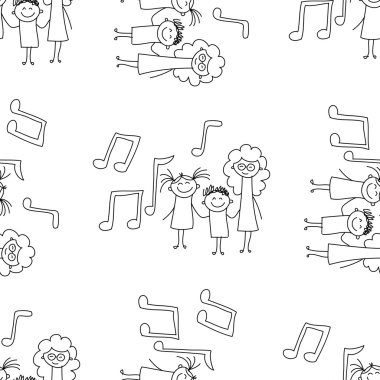 Kesintisiz renkli vektör desen.