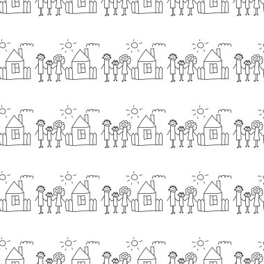 Kesintisiz renkli vektör desen.