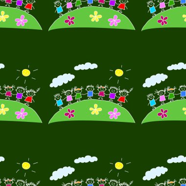 Yazı tahtası üzerinde renkli seamless modeli.