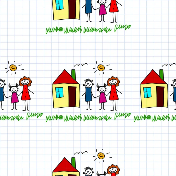 Kesintisiz renkli vektör desen