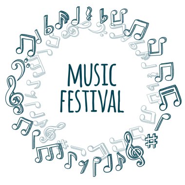 Doodle stil nota arka plan