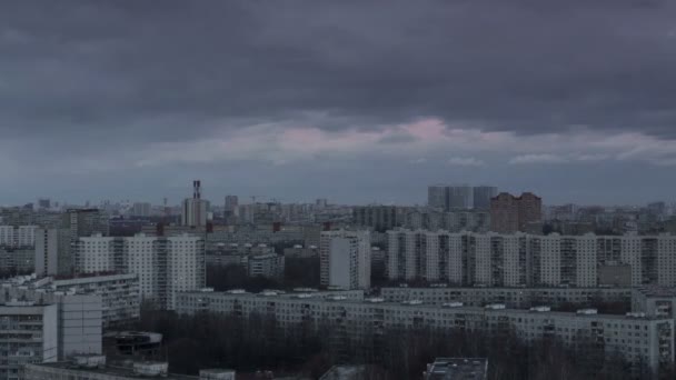 A nagy város timelapse naplemente — Stock videók