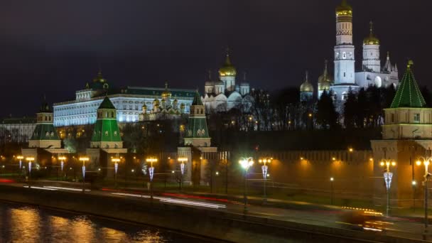 Timelapse widok na Kreml — Wideo stockowe