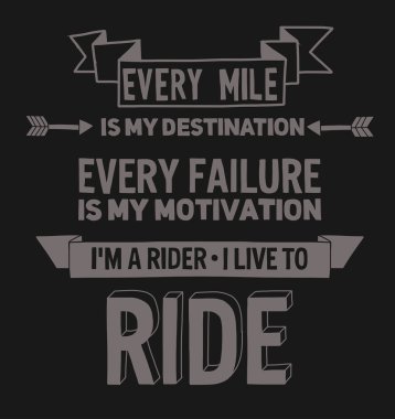 Vektör motorcu alıntı motivasyon ifade ile