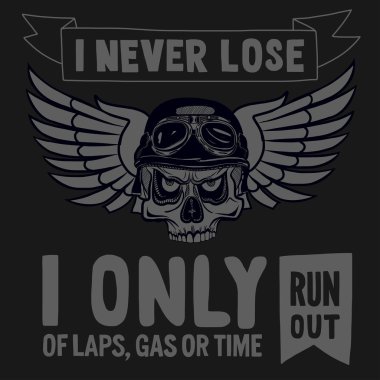 Vektör motorcu alıntı motivasyon ifade ile