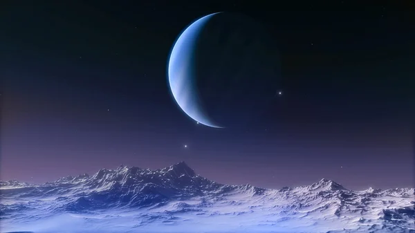 Imagem do belo Espaço com planetas — Fotografia de Stock