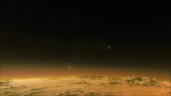 Bilde av vakkert rom med planeter – stockfoto