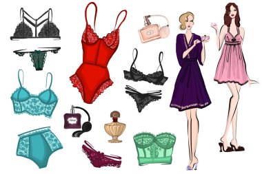 İç çamaşırı vektör görüntüleri