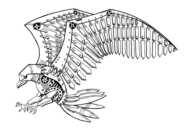 Robot eagle illustration — Stock Photo, Image