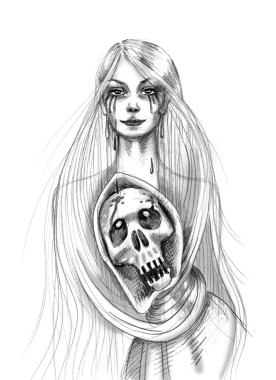 Güzel kız saçını ölümüyle boğma