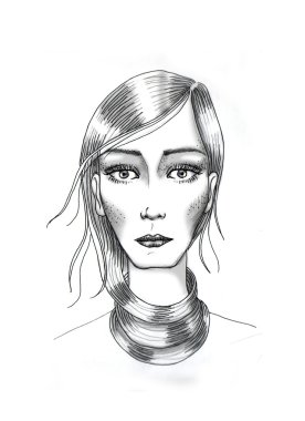 İlgisizlik. Kadın portre.