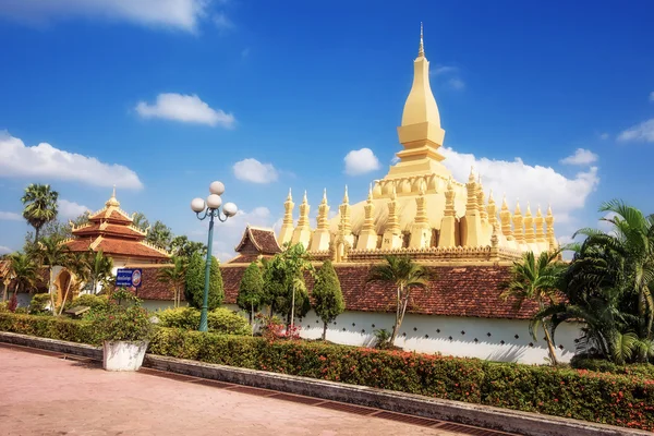 Wat Pha že Luang Vientiane, Laos — Stock fotografie