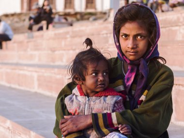 Pushkar, Hindistan Hint sokak çocukları