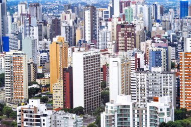 Curitiba Cityscape, Parana devlet, Brezilya