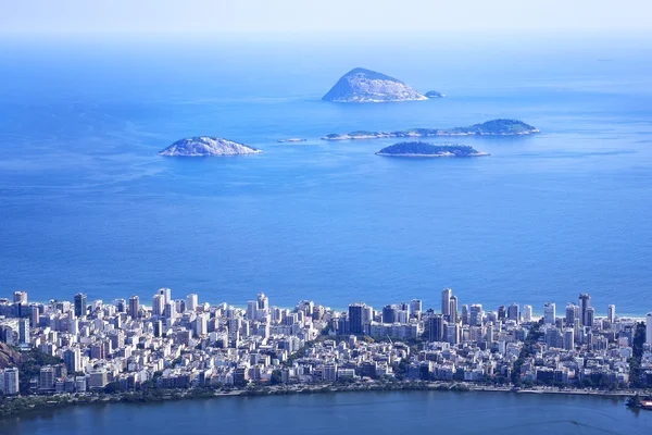 Aerial View of Ipanema District in Rio de Janeiro, Brazil — Stock Photo, Image