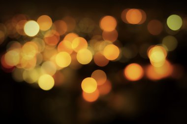 Soyut gece trafik Bokeh arka plan ile ufuk ışık