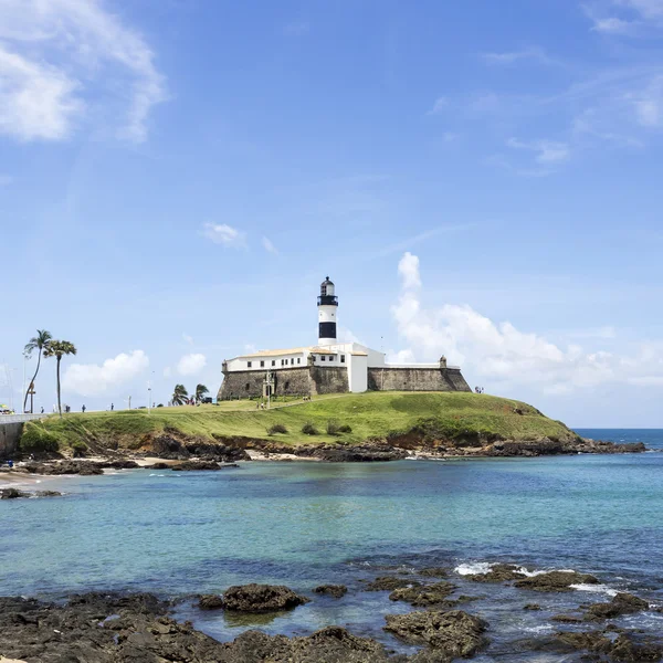 Farol da Barra (Barra vuurtoren) in Salvador, Bahia, Brazilië — Stockfoto