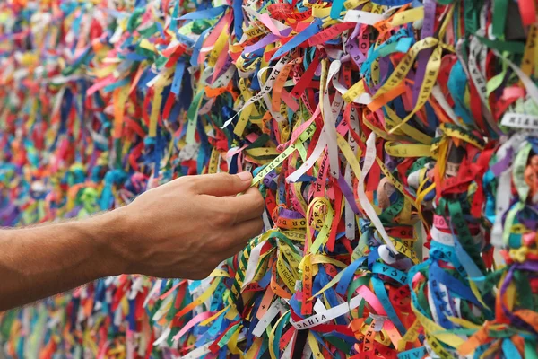 Nastri Senhor do Bonfin a Pelourinho in Salvador, Bahia, Brasile — Foto Stock