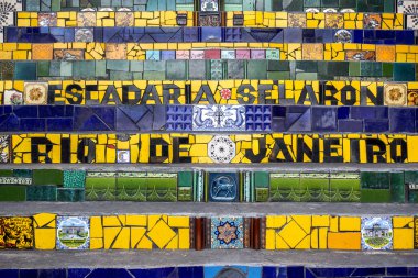 Escadaria Selaron veya Lapa adımları, Rio de Janeiro, Brezilya için