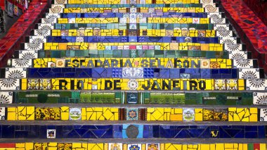 Escadaria Selaron veya Lapa adımları, Rio de Janeiro, Brezilya için