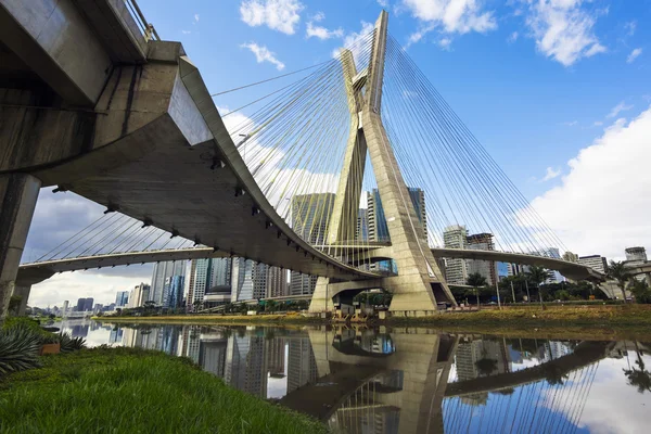 Октавіо Фріас de Oliveira мосту в Сан-Паулу, Бразилія — стокове фото