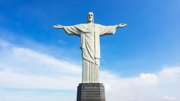 Statuę Chrystusa Zbawiciela w rio de janeiro, Brazylia — Zdjęcie stockowe