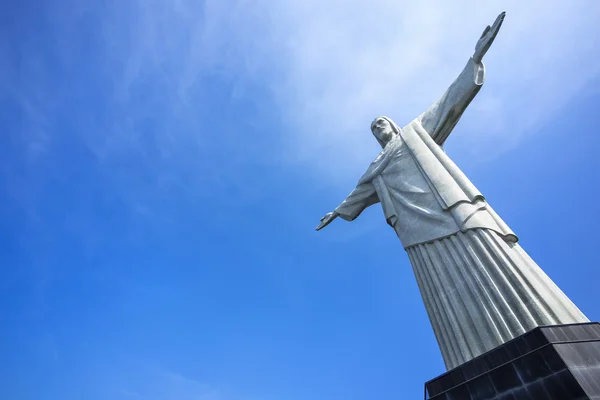 그리스도 구속 자 동상은 리오 데 자네이, 브라질에서 — 스톡 사진