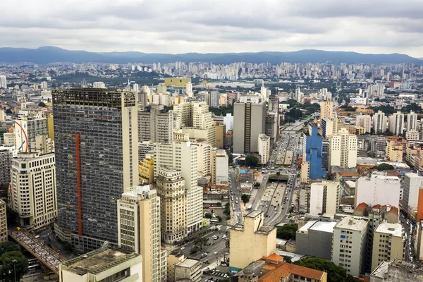 Αεροφωτογραφία του Cityscape Σάο Πάολο, Βραζιλία — Φωτογραφία Αρχείου