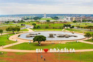 Aerial View of Brasilia, Capital of Brazil clipart
